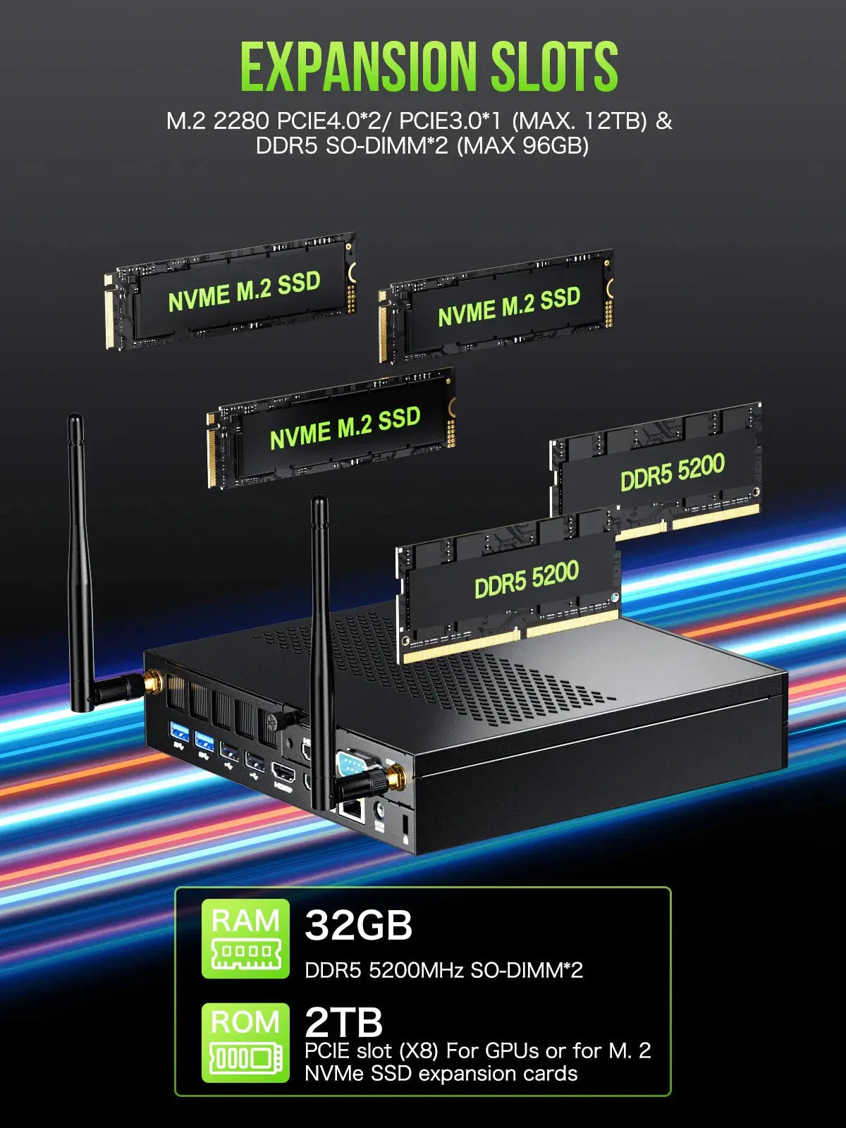 GMKtec NucBox K10 Mini Bilgisayar Intel® 13th Core™ i9-13900HK — Ön Sipariş