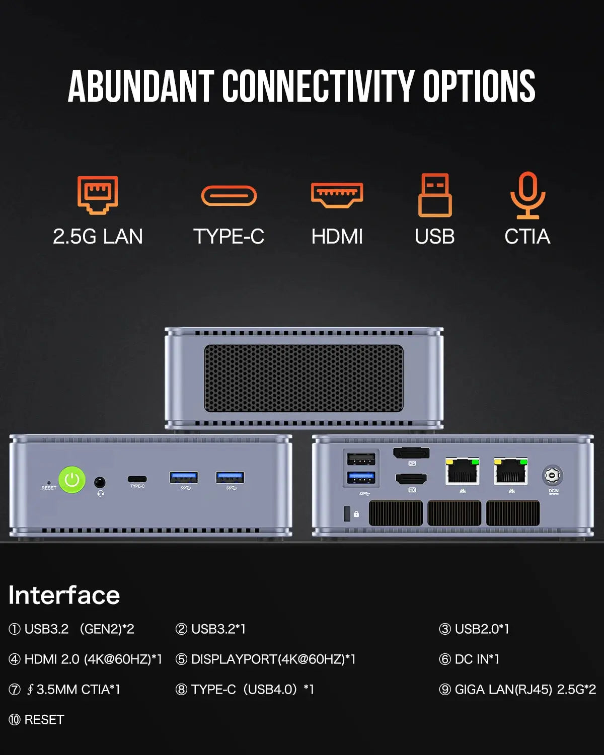 GMKtec NucBox K6 Mini Bilgisayar AMD Ryzen™ 7 7840HS — Ön Sipariş