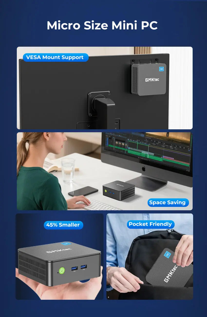 GMKtec NucBox G3 Pro Mini Bilgisayar Intel® Core™ i3-10110U — Ön Sipariş