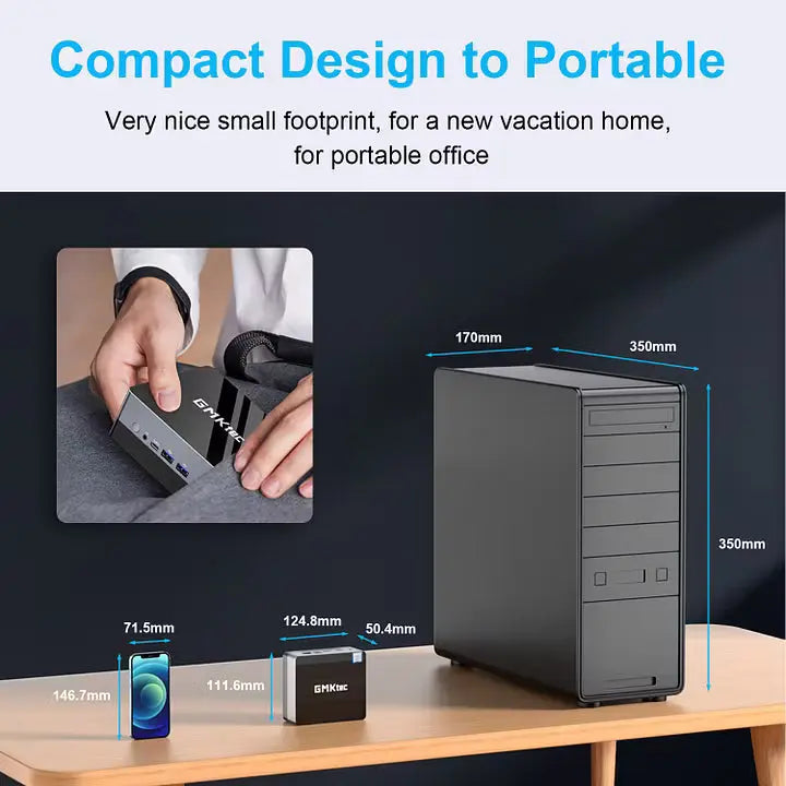 GMKtec NucBox 2 Mini Bilgisayar Intel® Core™ i5 8279U — Ön Sipariş