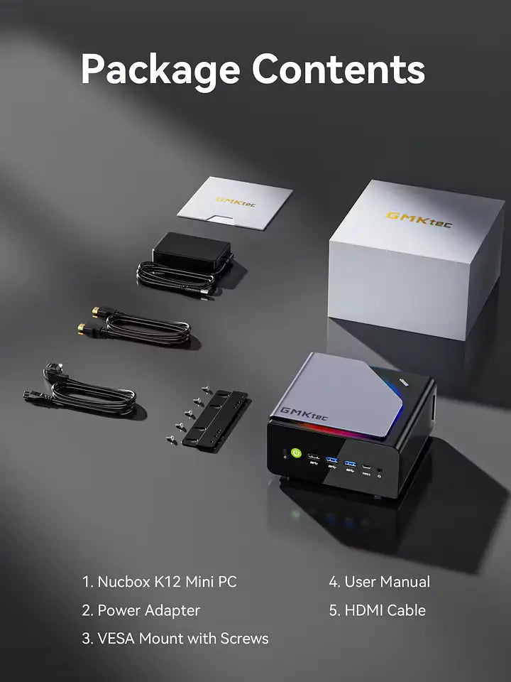 GMKtec K12 AMD Ryzen™ 7 H 255 Gaming Mini Bilgisayar — Ön Sipariş