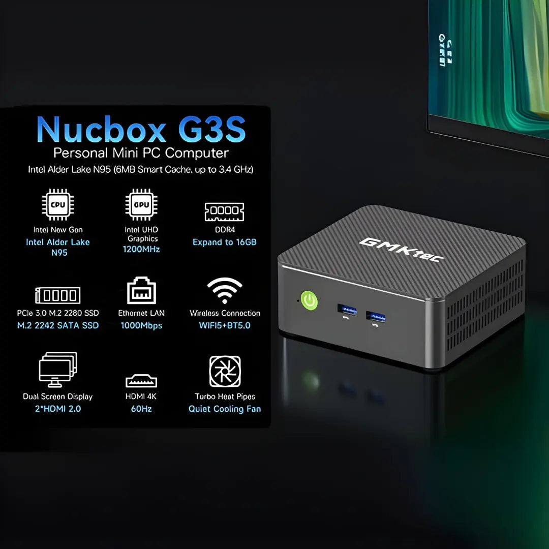 GMKtec G3S Intel® Alder Lake N95 Mini Bilgisayar — Ön Sipariş