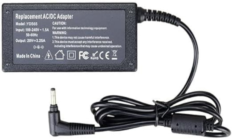 Noteware Lenovo Uyumlu 20V 3.25A 65W Laptop Adaptörü – Şarj Aleti (4.0 × 1.7 mm)