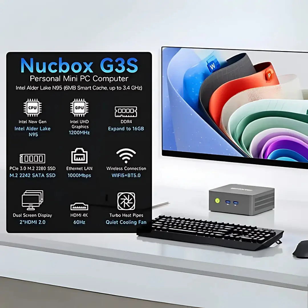 GMKtec NucBox G3S Mini Bilgisayar Intel® Alder Lake N95 — Ön Sipariş