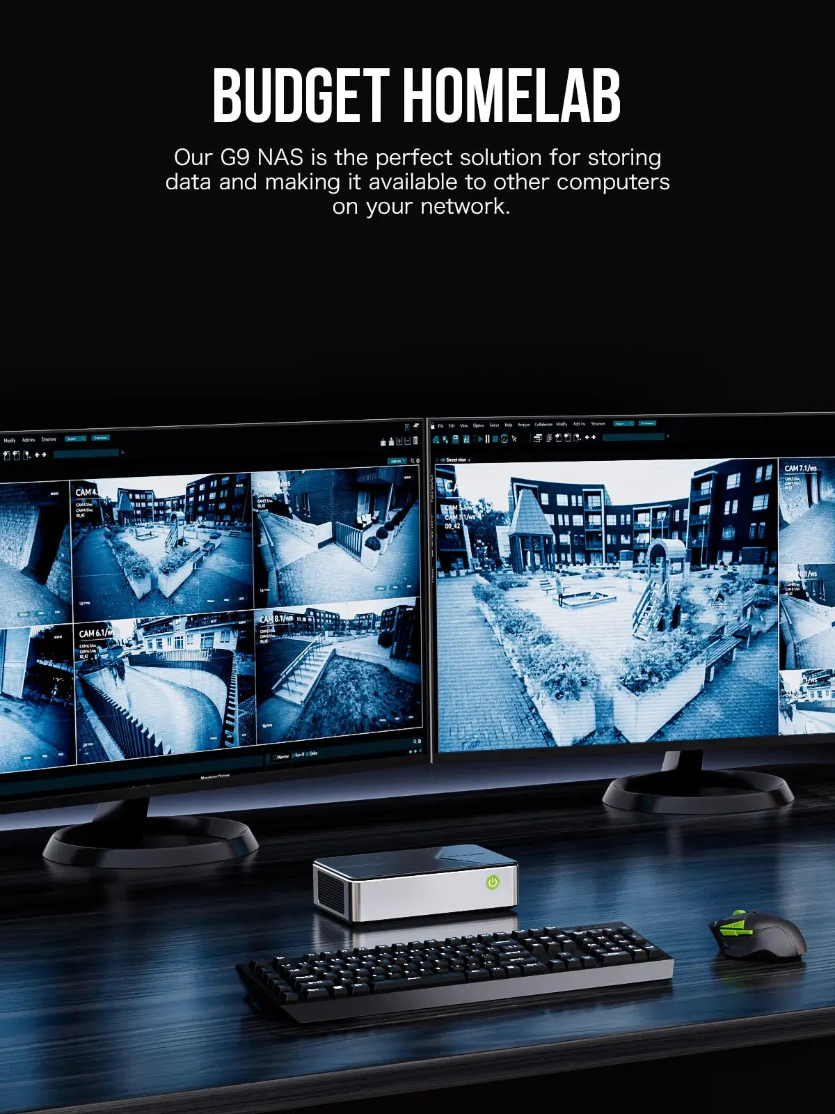 GMKtec G9 Intel® Twin Lake N150 Dual-system 4-bay NAS Mini Bilgisayar — Ön Sipariş