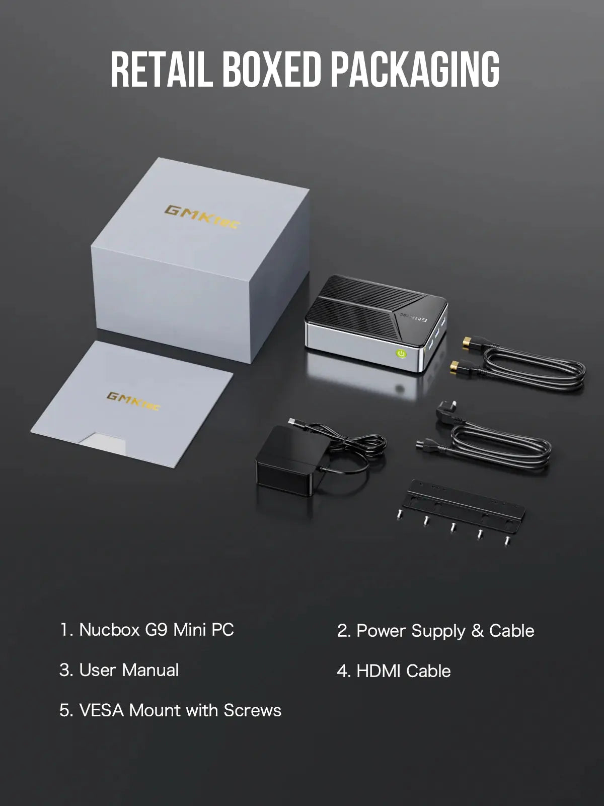 GMKtec G9 Intel® Twin Lake N150 Dual-system 4-bay NAS Mini Bilgisayar — Ön Sipariş