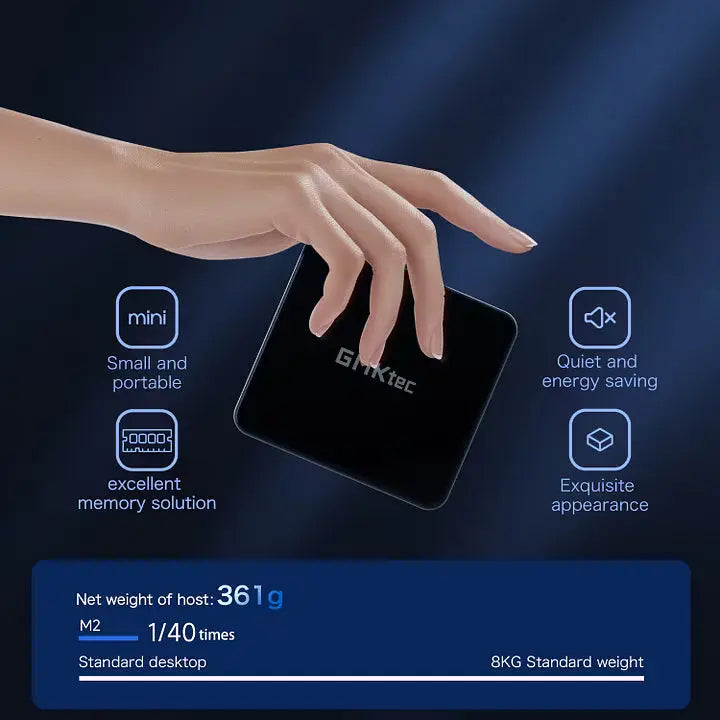 GMKtec NucBox M2 Mini Bilgisayar Intel® 11th Core™ i7 11390H — Ön Sipariş