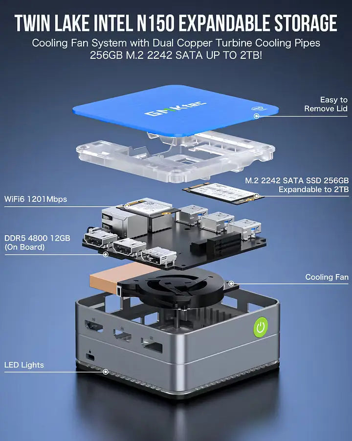 GMKtec G2 Plus Intel® Twin Lake N150 Mini Bilgisayar — Ön Sipariş