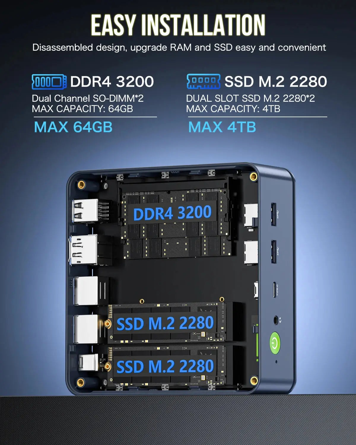 GMKtec NucBox M5 Plus Mini Bilgisayar AMD Ryzen™ 7 5825U — Ön Sipariş