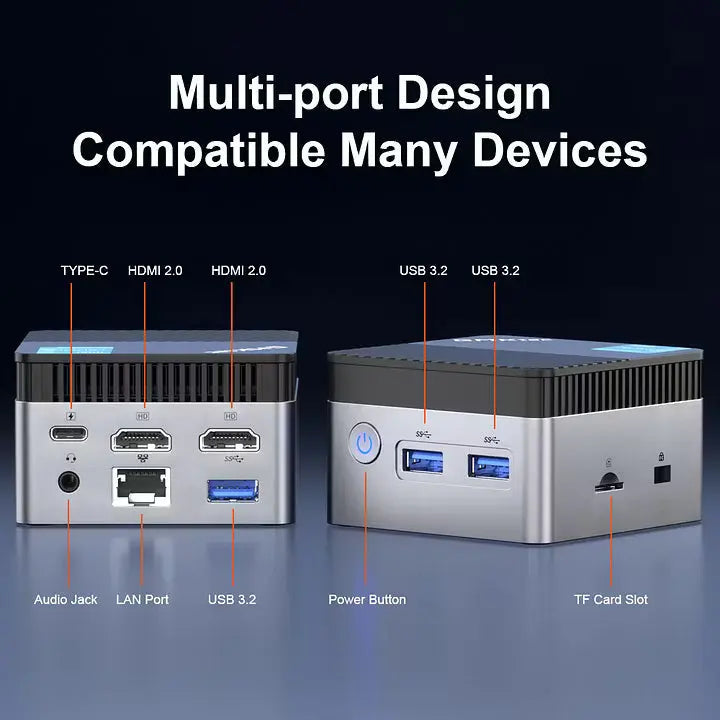 GMKtec NucBox 5 Mini Bilgisayar Intel® 11th Jasper Lake N5105( Wi-Fi 5) — Ön Sipariş