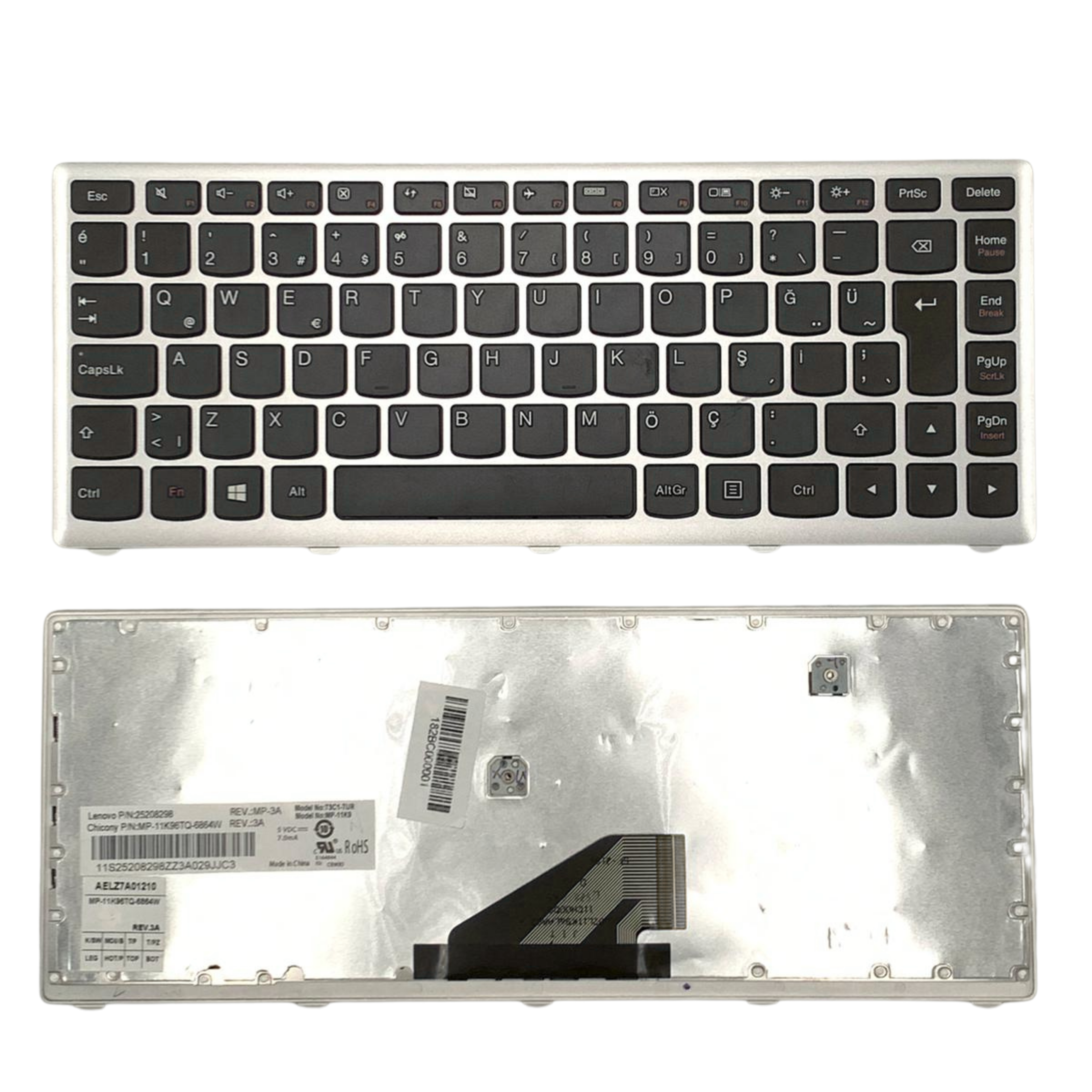 Lenovo Compatible IdeaPad U310E / U310 Laptop Keyboard – Gray Keypad