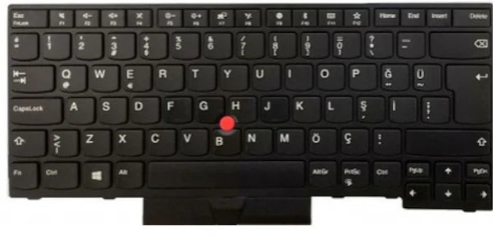 Noteware Lenovo Compatible ThinkPad E480 Laptop Keyboard – TR Q Turkish – Non-Illuminated – Black