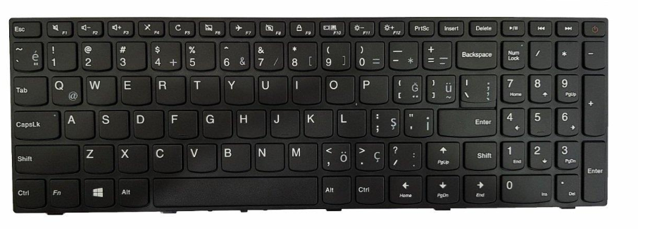Noteware Lenovo Uyumlu IdeaPad 110-15ISK Laptop Klavyesi – PK131NT3A00 / V6386A-TR – TR Q Türkçe Siyah