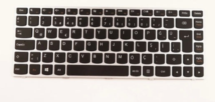 Noteware Lenovo Compatible G40-30 G40-45 G40-70 G40-80 G41-35 Z40-70 Z40-75 300-14IBR 300 Silver gray Keyboard Keypad