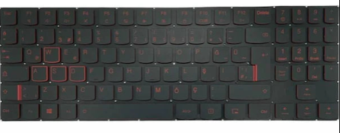 Noteware Lenovo Uyumlu Legion Y520 Y520-15IKB Y720 Y720-15IKB R720 Laptop Klavye Tuş Takımı