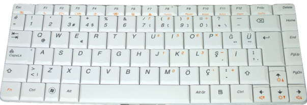 Noteware Lenovo Compatible U350 Y650 ING WHITE Notebook Keyboard