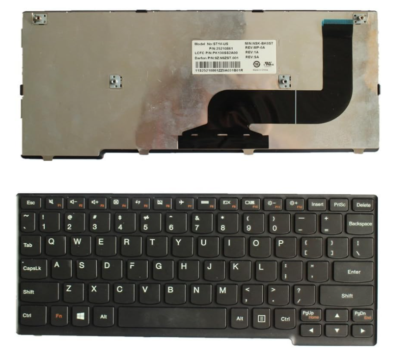 Noteware Lenovo Uyumlu IdeaPad Yoga 11 / Yoga 11S – V-142320AK1 / 25210835 Laptop Klavye (Tuş Takımı)
