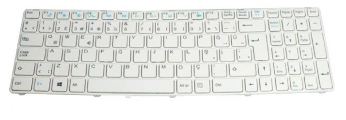 Noteware Casper Nirvana MP-09Q36TQ-3602W Compatible Laptop White Keyboard – Keypad (Black)