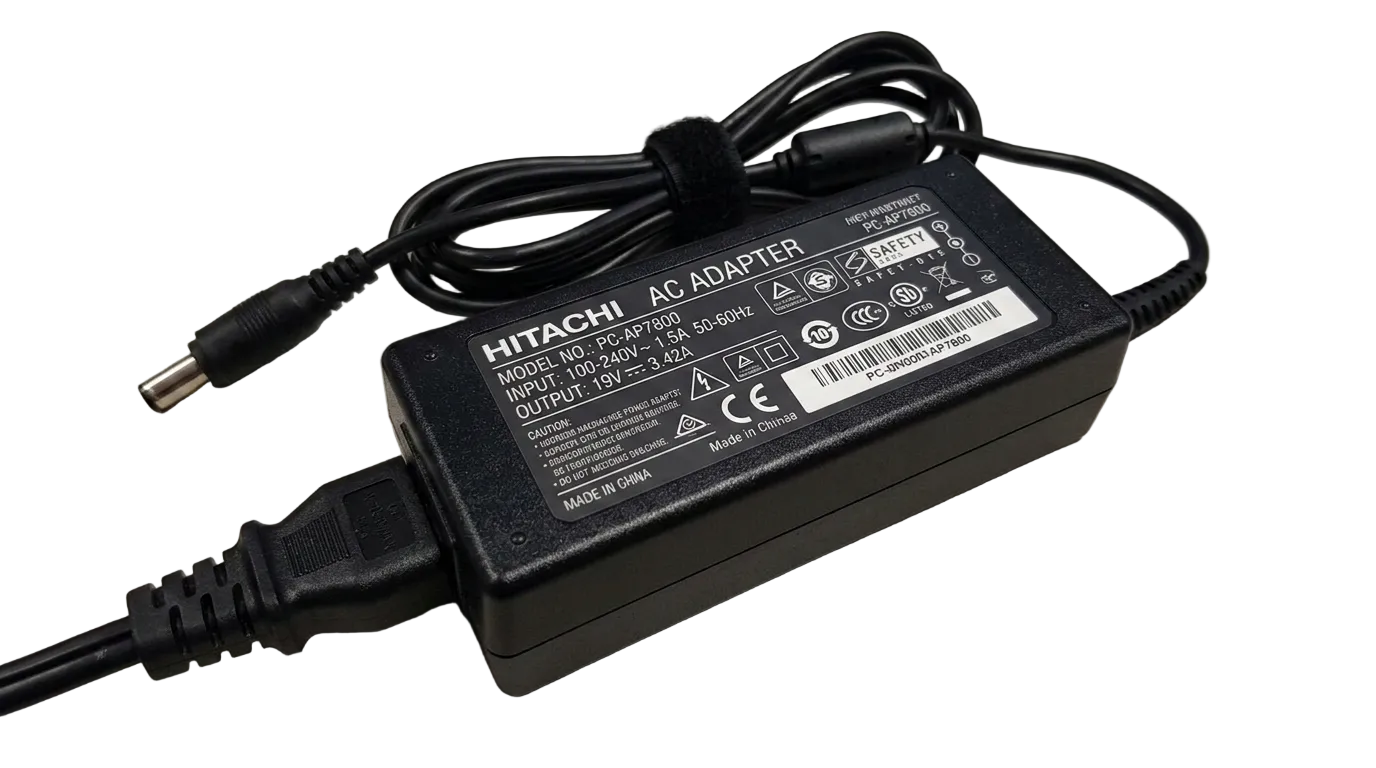 Noteware Hitachi Uyumlu PCF-AP6510 AP6530 PC-AP7800 PC-AP7400 PC-AP8200 HM05 Laptop Adaptör 65W 19V 3.42A - SADP-65KB BSACA02TO19 - 5.5mm x 2.5mm