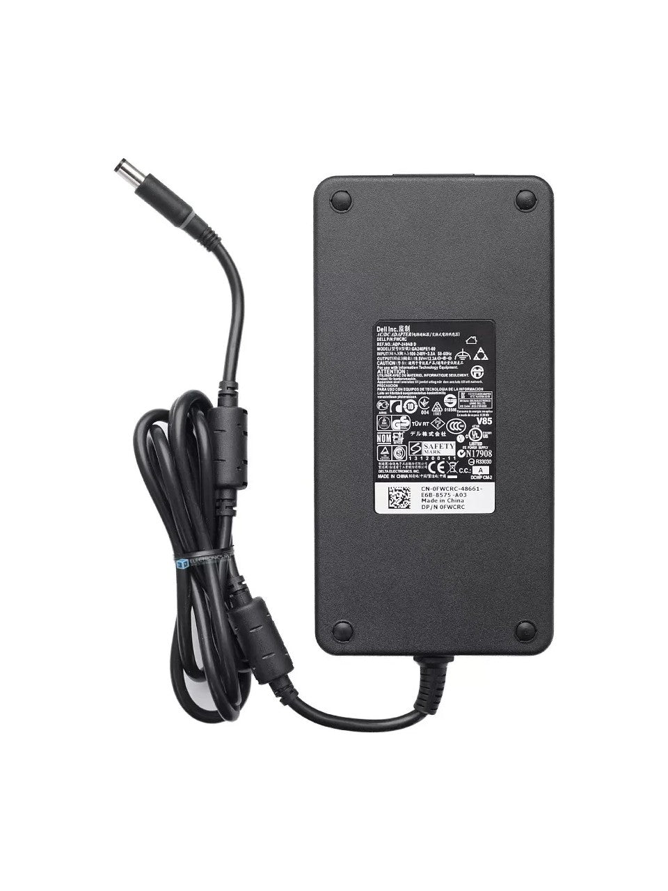 Noteware Dell Compatible Alienware M15x M17x M18x M1710 GA240PE1-00 M6600 J938H PA-9 19.5V 12.3A Pin 7.4*5.0
