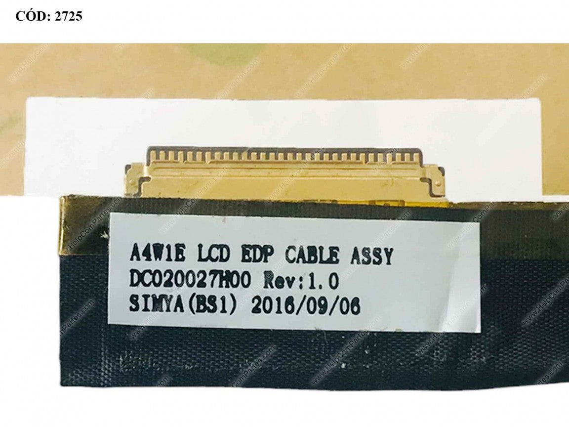 Noteware Acer Uyumlu Aspire ES14 ES1-420 ES1-421 ES1-422 LCD LED LVDS Flex Ekran Kablosu - DC020027H00 30 Pin