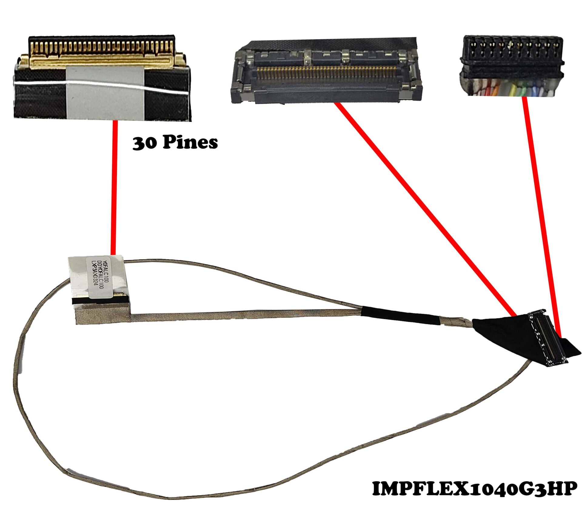 Noteware HP Compatible ELITEBOOK FOLIO 1040 G3 SCREEN FLEX CABLE