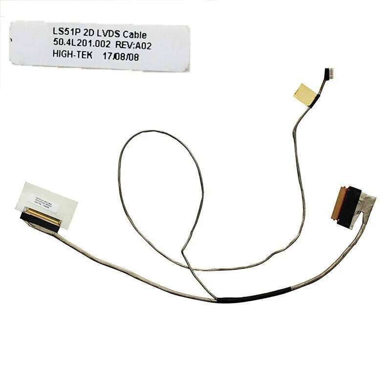 Noteware Lenovo Uyumlu Ideapad S510P LS51P Non-Touch LCD LED LVDS Flex Ekran Kablosu - 50.4L201.002
