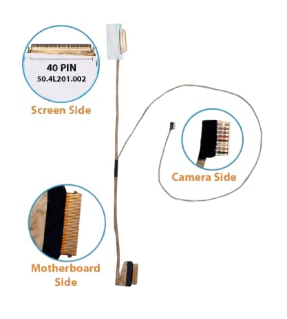Noteware Lenovo Uyumlu Ideapad S510P LS51P Non-Touch LCD LED LVDS Flex Ekran Kablosu - 50.4L201.002