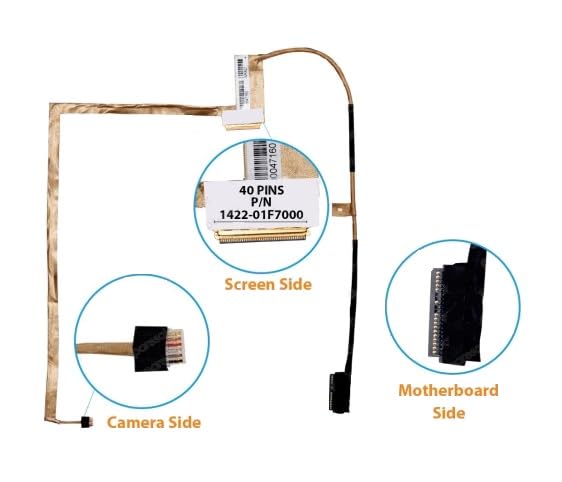 Noteware Toshiba Uyumlu Satellite PT10 PT10F C50 C50-A C55 C50D LCD LED LVDS Ekran Kablosu - 1422-01F5000