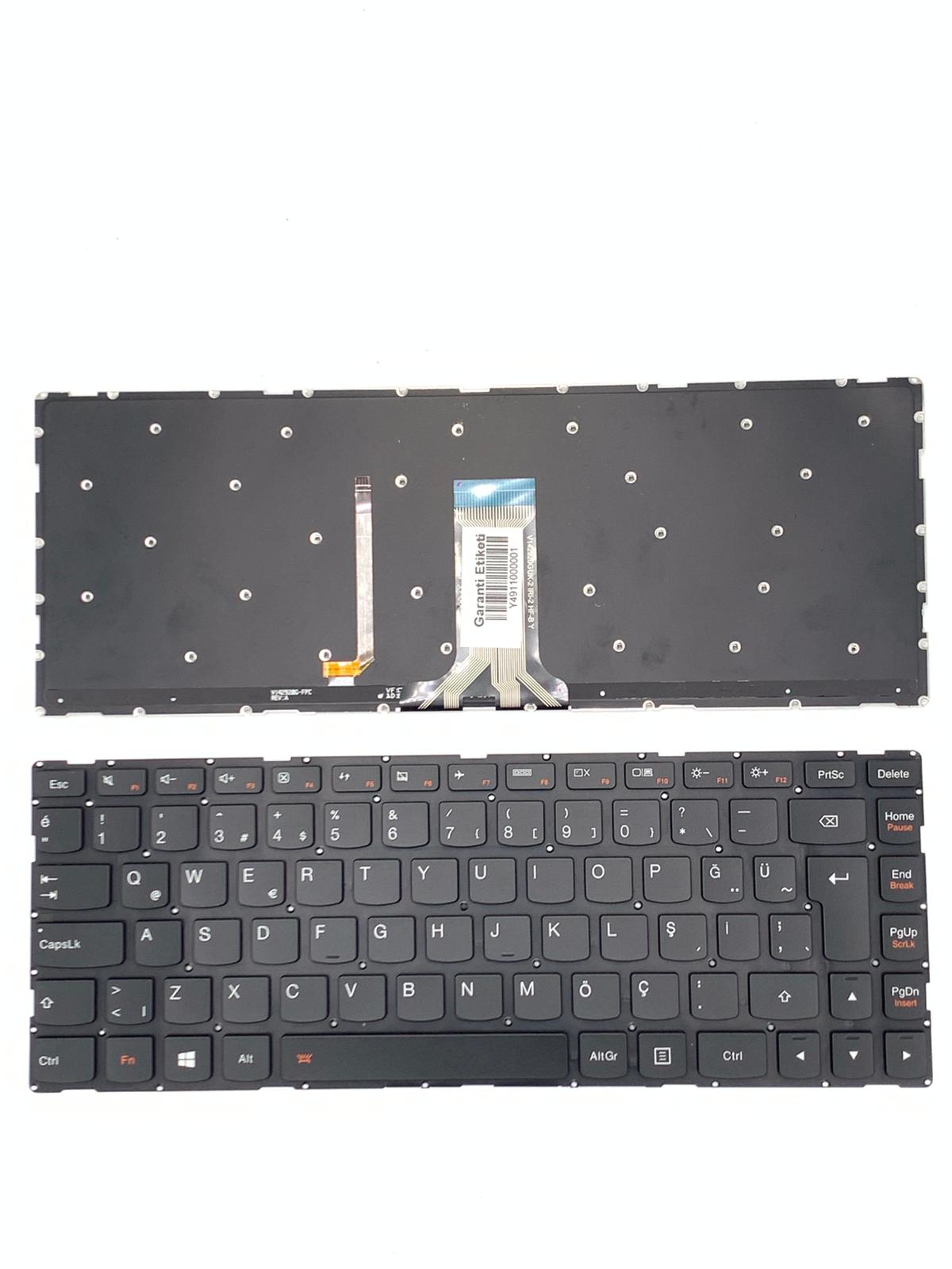 Noteware Lenovo Uyumlu U31-70 - Flex 3 14 - Yoga 500-14ISK Laptop Tuş Takımı Klavye Türkçe