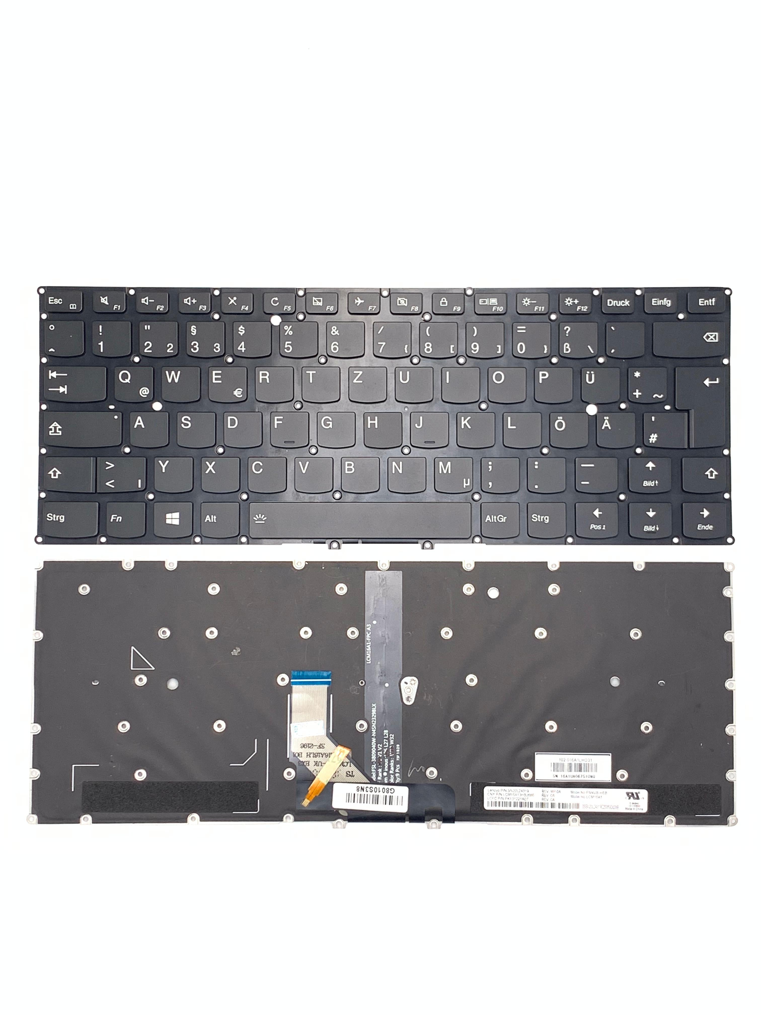 Lenovo 910-13ISK Yoga 5 Compatible Original TR Q Laptop Keyboard – Black