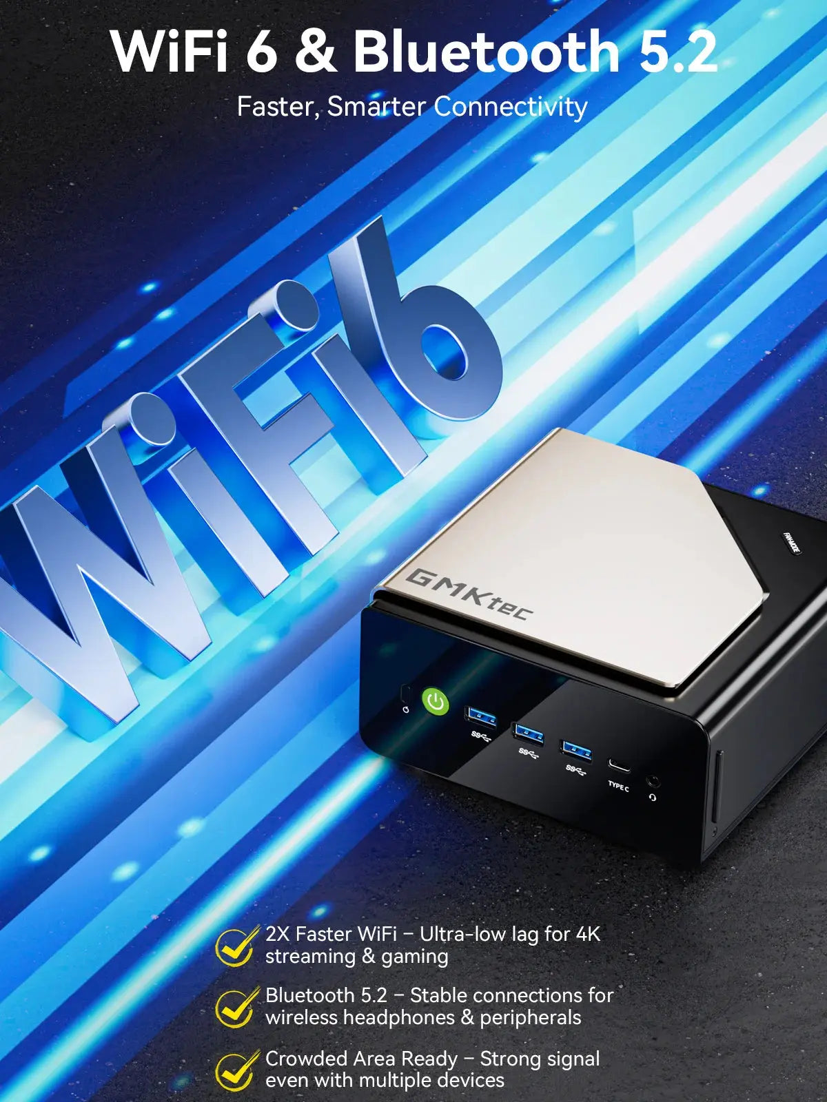 GMKtec EVO-T1 Intel® Core™ Ultra 9 285H AI Mini Bilgisayar — Ön Sipariş