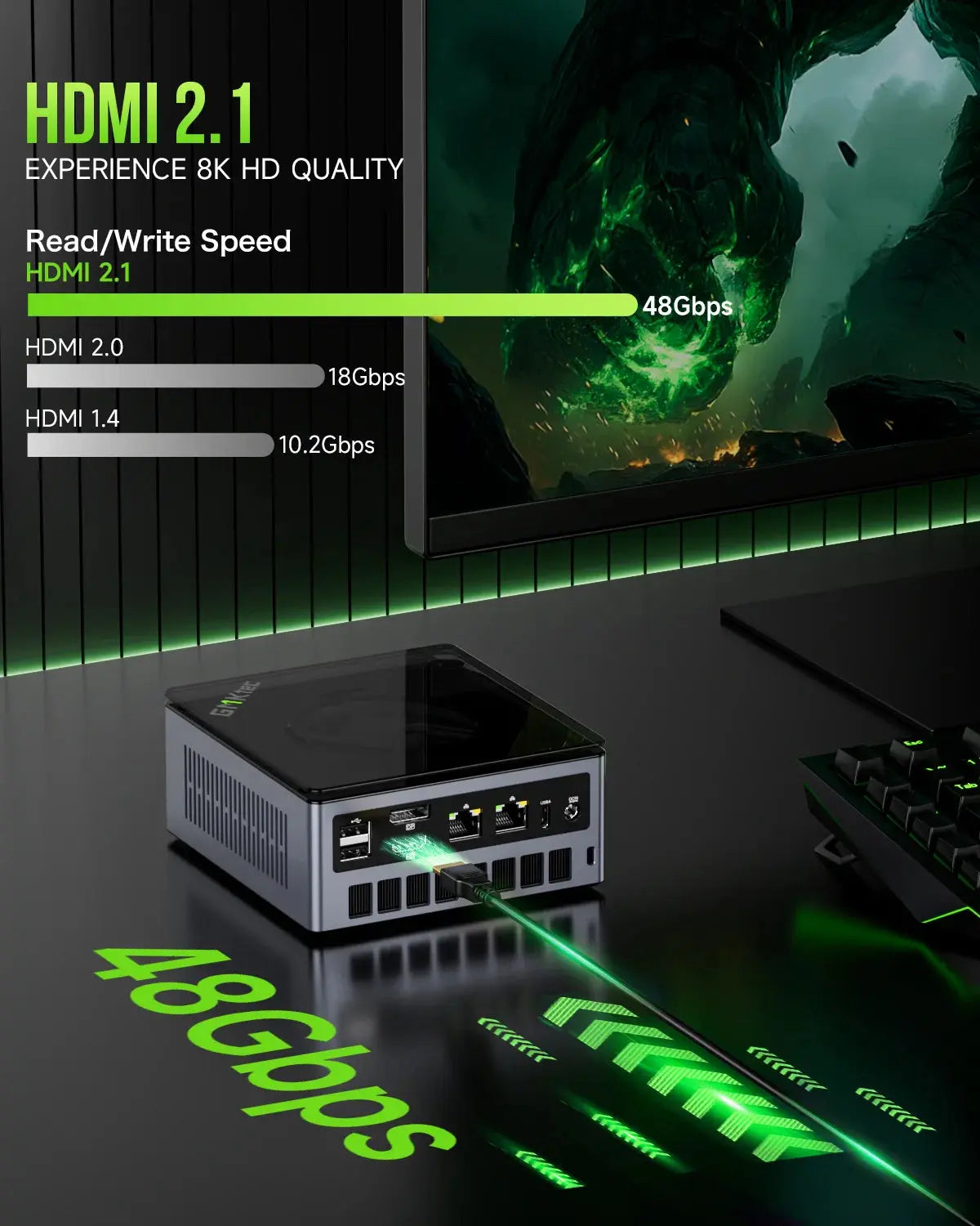 GMKtec NucBox M7 Mini Bilgisayar AMD Ryzen™ 7 PRO 6850H — Ön Sipariş