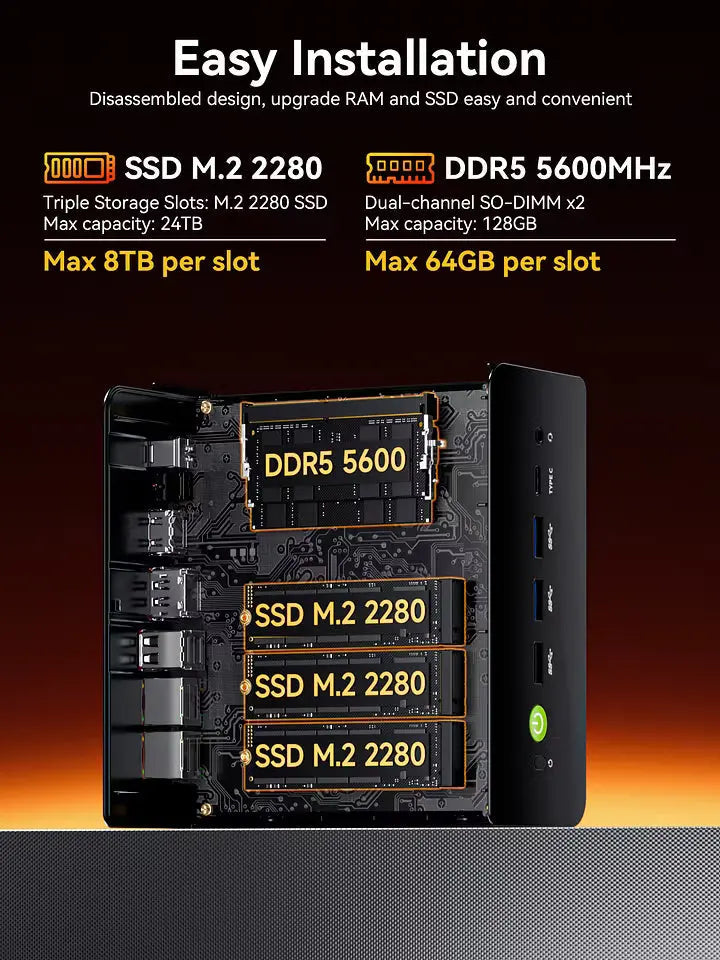 GMKtec K12 AMD Ryzen™ 7 H 255 Gaming Mini Bilgisayar — Ön Sipariş