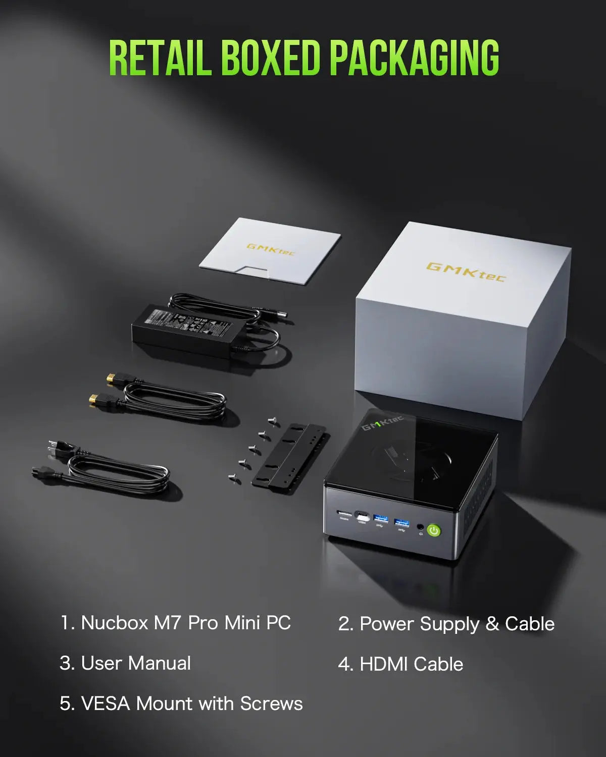 GMKtec NucBox M7 Pro Mini Bilgisayar AMD Ryzen™ 9 PRO 6950H — Ön Sipariş