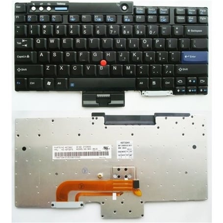 Noteware Lenovo Uyumlu Thinkpad T60. T60P. T61. T61P Klavye Tuş Takımı Siyah