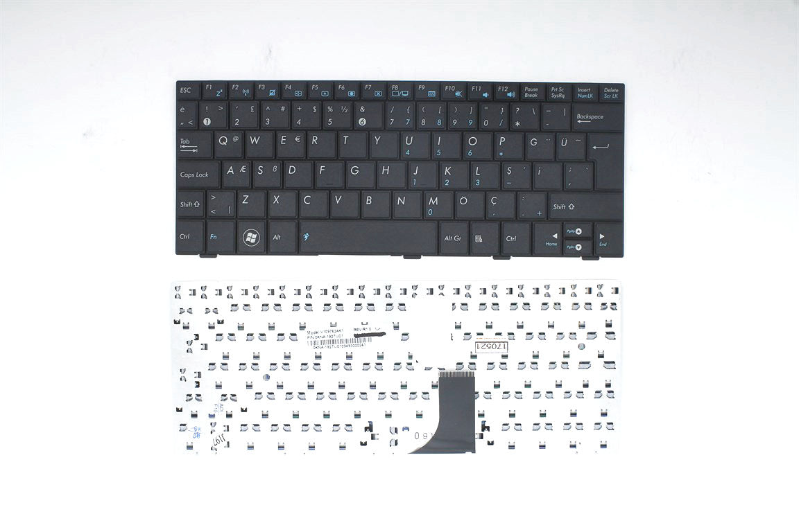 Noteware Asus Uyumlu Eee Pc 1005PEB 1005PXD R101X 1005HAG R101D BEYAZ -TR-Laptop Klavye Tuþ Takýmý