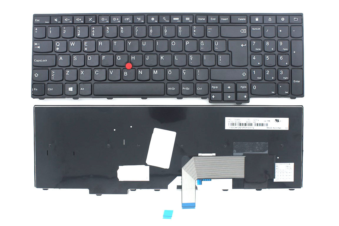 Noteware Lenovo Uyumlu ThinkPad W540 W550s T540p E531 L540 W541 P50s E540 Türkçe Notebook Klavyesi