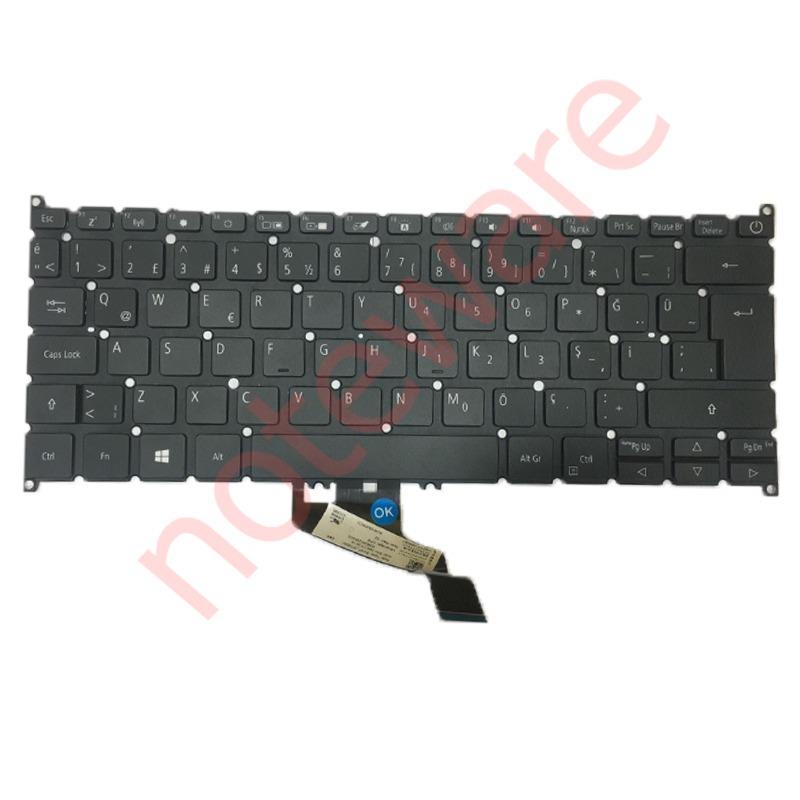 Noteware Acer Uyumlu Aspire SF314-56 Notebook Klavye - Tuþ Takýmý Siyah - TR - Backlit