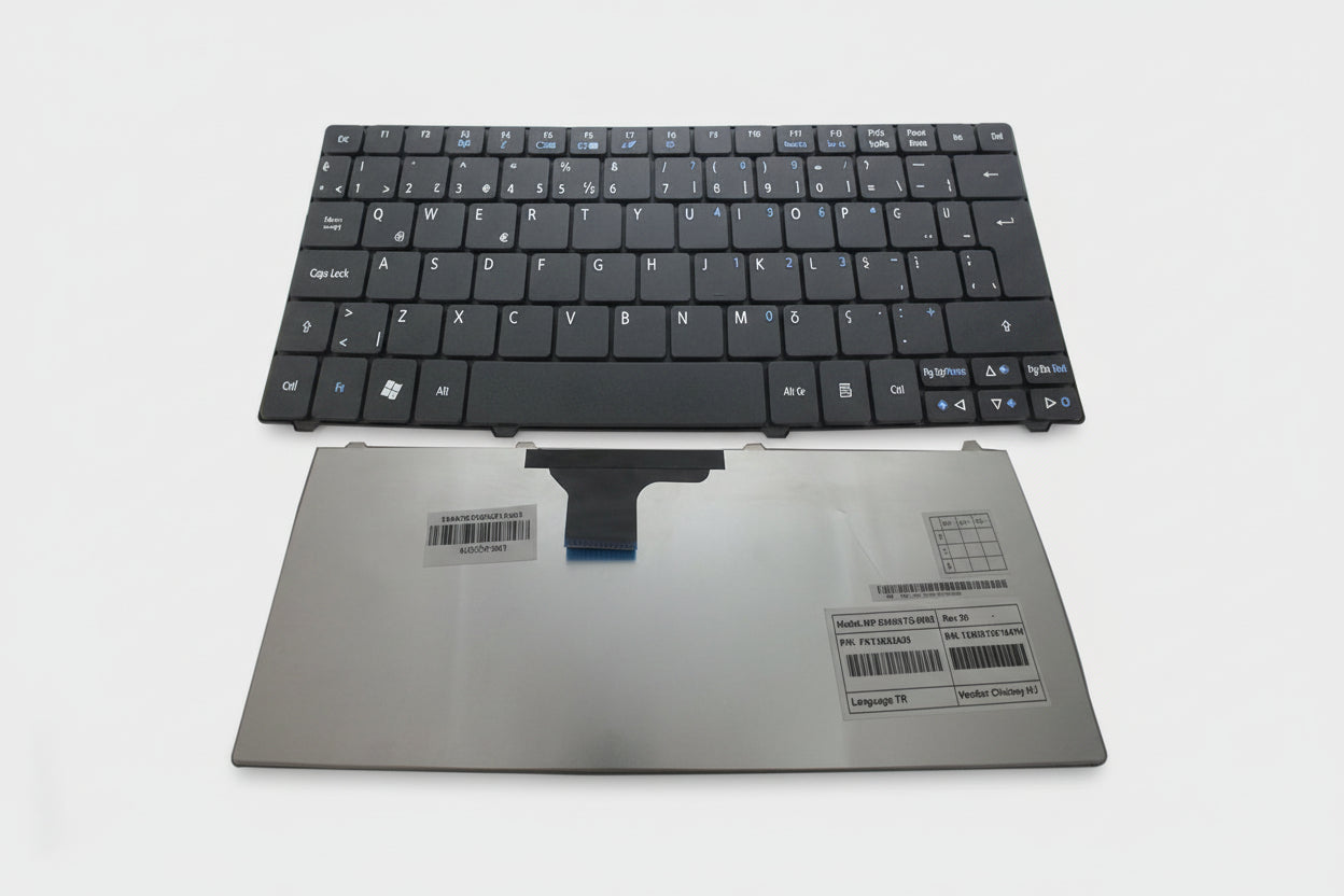 Noteware Acer Uyumlu Aspire One ZH7 ZA5 ZA3 SJM11 MS2298 P1VE6 AO751 AO751H 751 751H 753 753H AO753 AO753H Türkçe Q Klavye - Siyah
