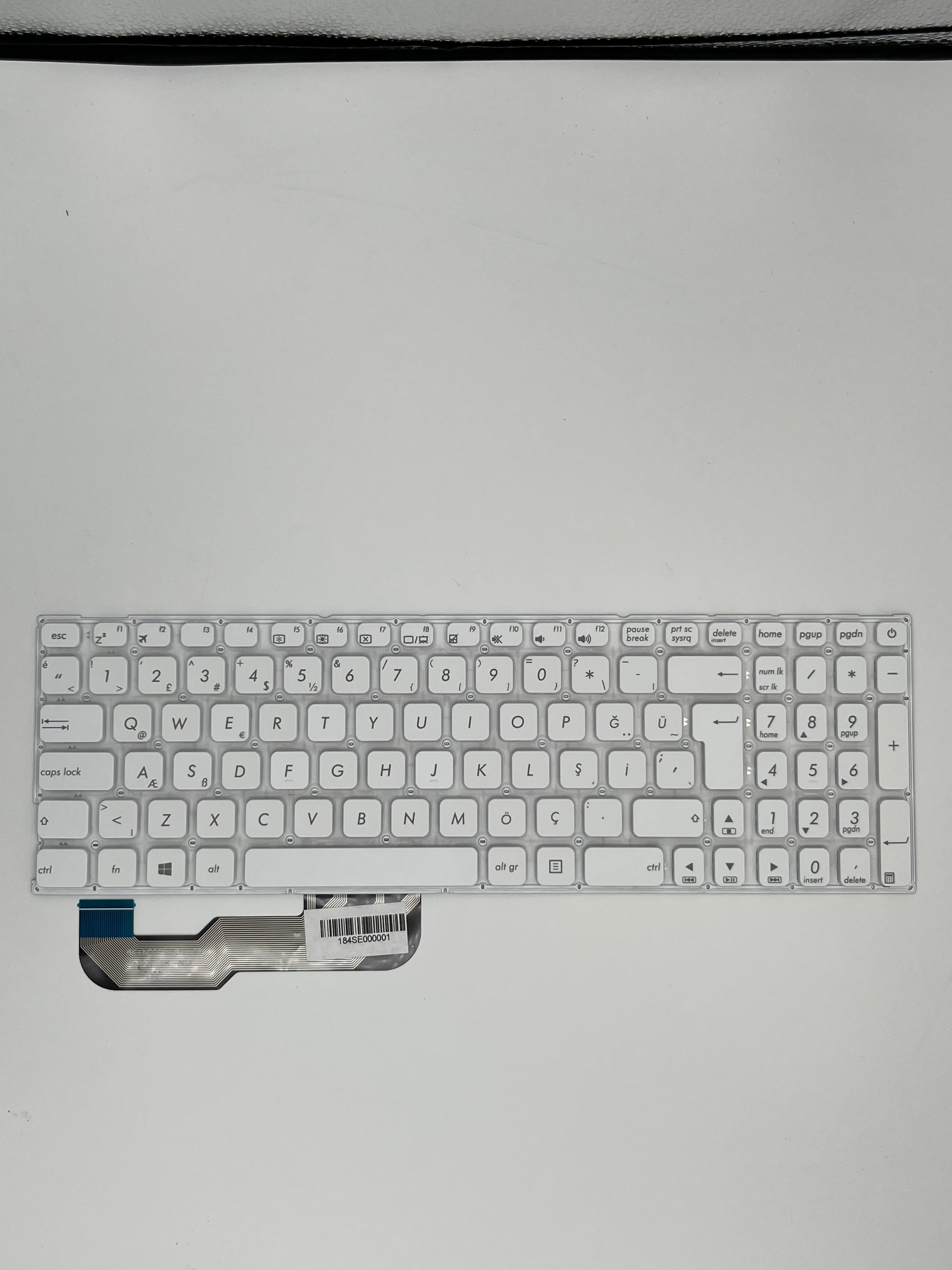 Noteware Asus Uyumlu BEYAZ X541UAK X541UJ X541UV X541UVK Laptop Klavye Tuþ Takýmý