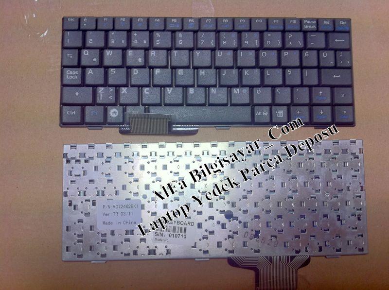 Noteware Asus Compatible EEE PC 7'' TR BLACK Notebook Keyboard