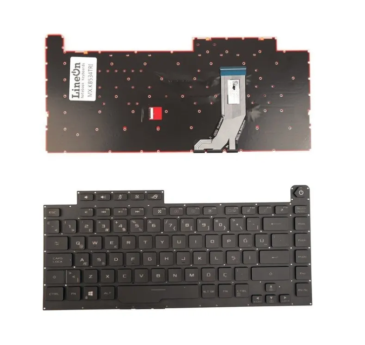 Noteware Asus Uyumlu ROG G531 G531GW G531GT G531GV G531G G512 Notebook Klavye