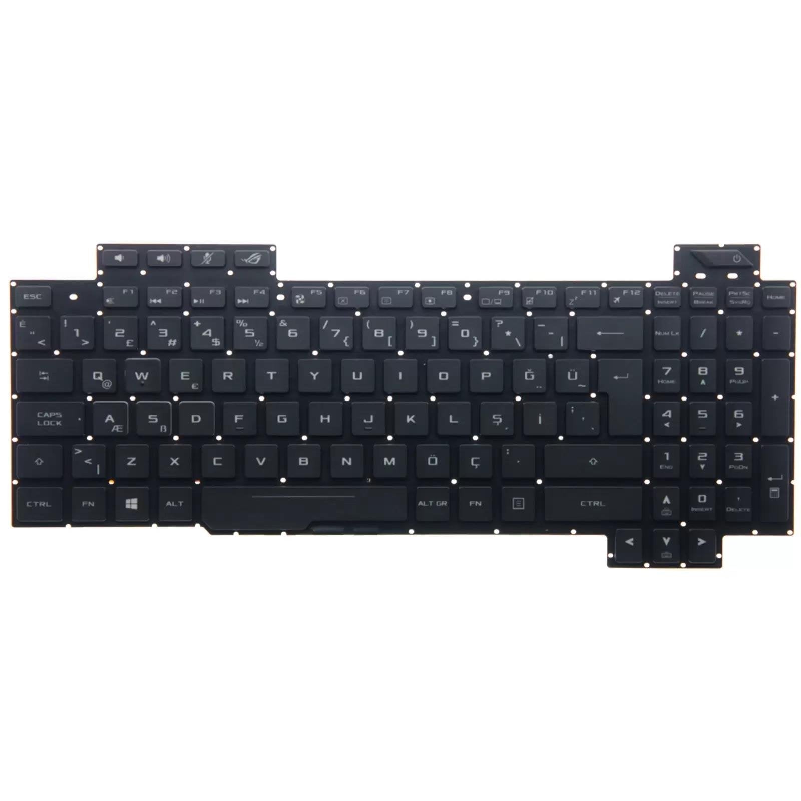 Noteware Asus Compatible ROG Strix Hero Compatible GL504 GL504gv GL504gm Illuminated TR Laptop Keyboard Key