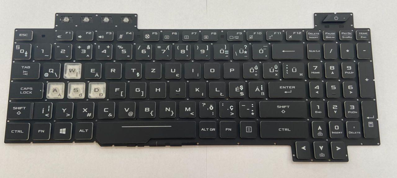 Noteware Asus Compatible TUF FX505 FX505GD FX505GE FX505GM FX86 Notebook Keyboard