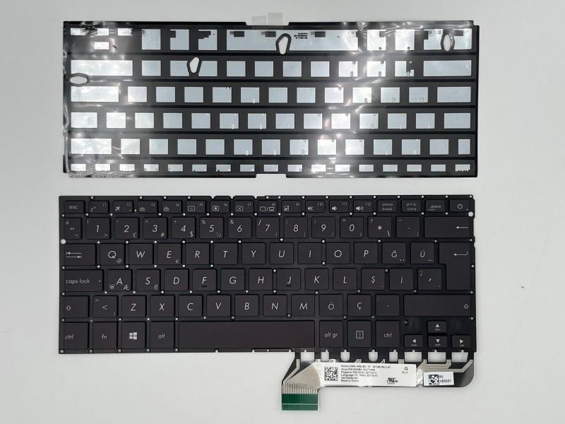 Noteware Compatible with Asus U410UQ RX410 UX42 UX430 U4100 Notebook Keyboard Illuminated TR