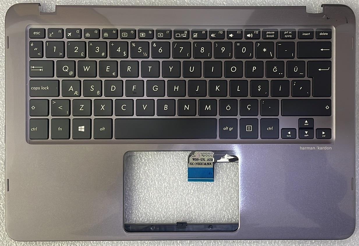 Noteware Asus Compatible UX360U UX360UA Q324U Q324UA 9Z.NBXLW.801164100137 90NB0C03-R30US0 CASE Led Keyboard