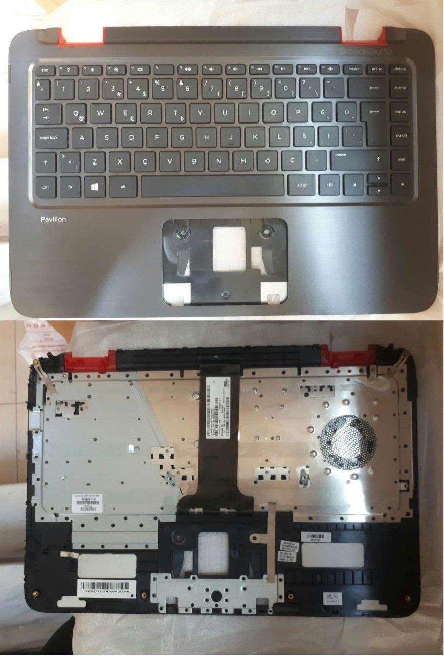 Noteware HP Uyumlu Pavilion X360 13-A000 13-A100 13-A200 13-b000 Kasalý Laptop Klavyesi Tuþ TAKIMI