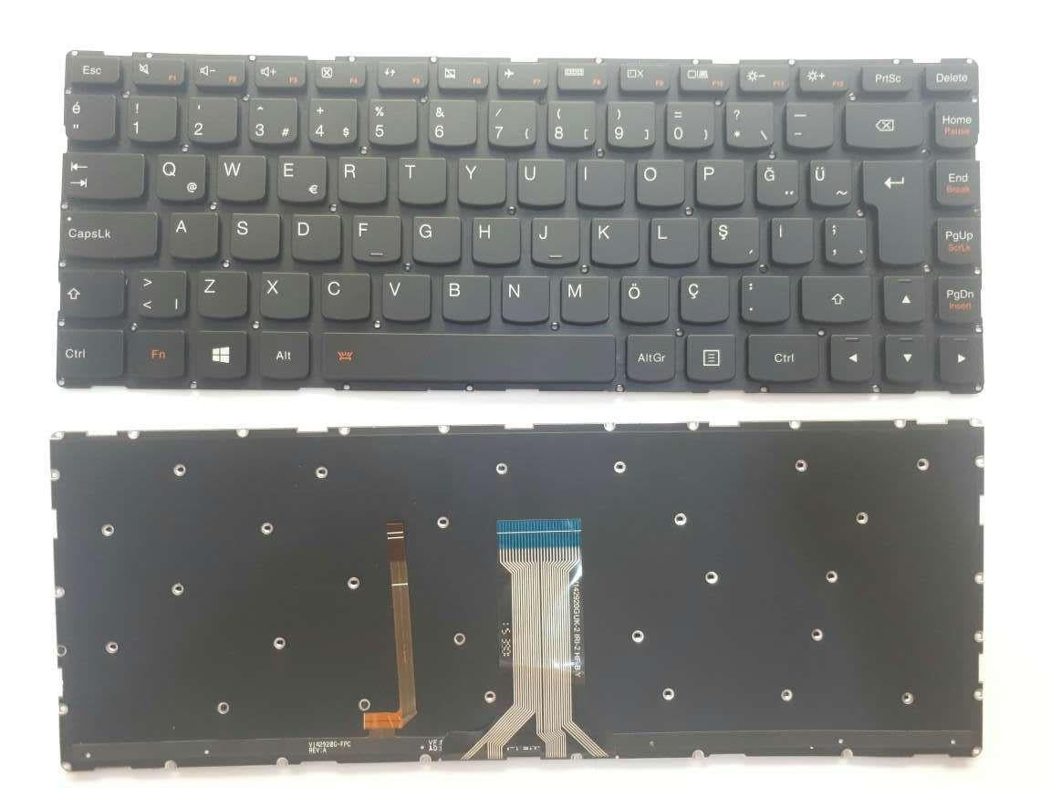 Noteware Lenovo Compatible Ideapad Ideapad 100S-14IBR 300S-14ISK 500S-14ISK Illuminated Laptop Keyboard