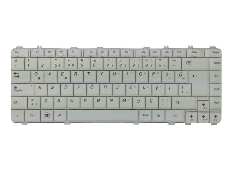 Noteware Lenovo Uyumlu Ideapad Y450 Y460 B460 Y560P Y550 V-101020Ak1 Laptop Klavye Tuş Takımı Beyaz